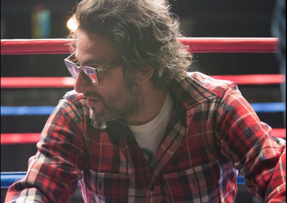 Director Ben Younger on the set of BLEED FOR THIS.