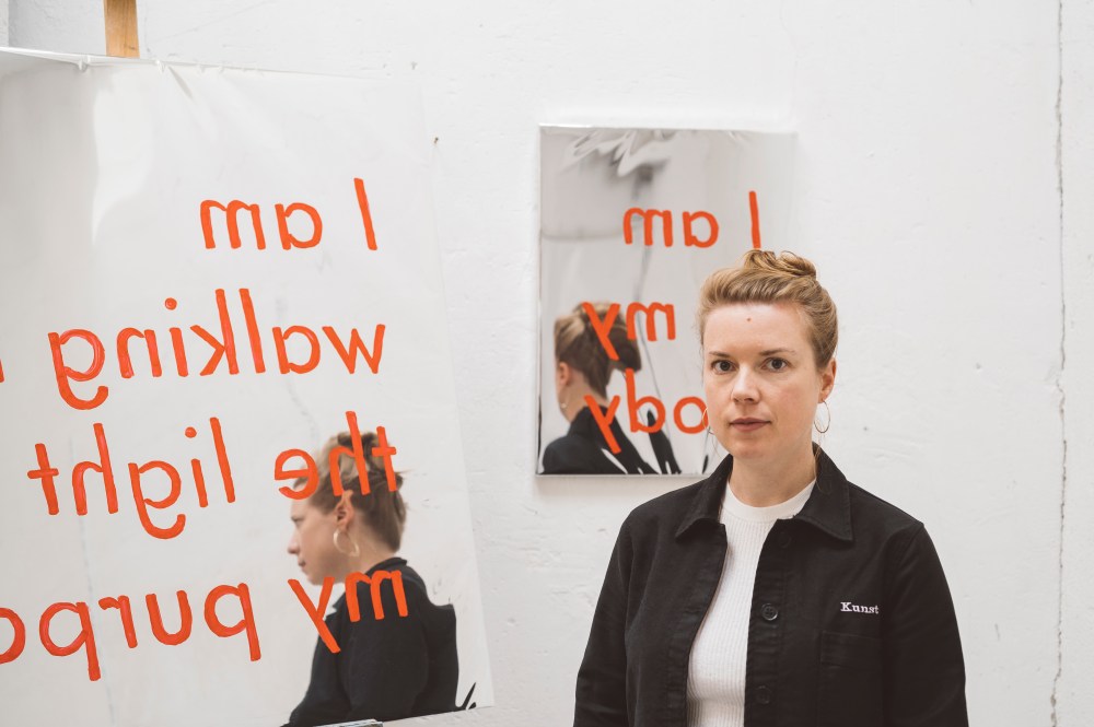 I am + Clemence Vazard in her studio_ credit MTART Agency