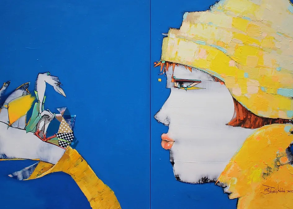 KANG Hye-Jeong, Eunoia, 90.9 x 145.4cm, Mixed Media on Canvas, 2022.