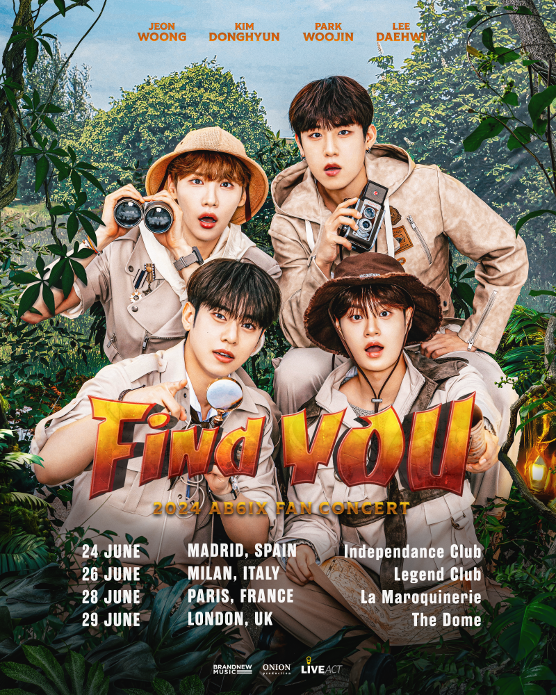 AB6IX is ready to rock Europe with their Find YOU Fan Concert Tour / Image courtesy of Onion Production
