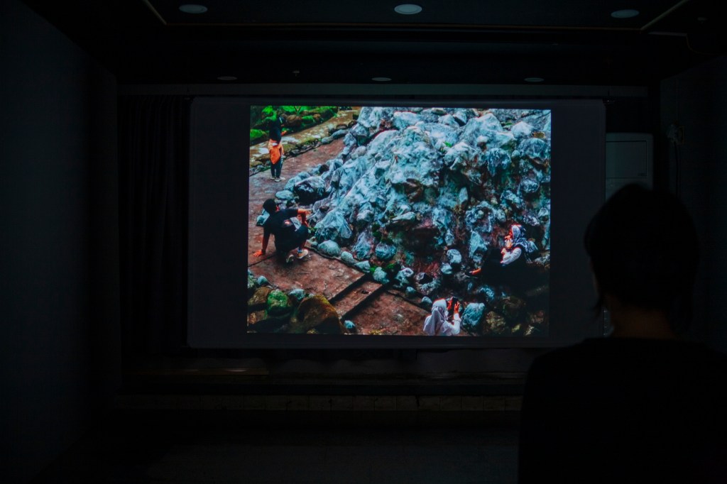 Installation view at Riar Rizaldi's solo show For All the Exiles in Terra Nullius at shhh, Incheon, South Korea 2022 / Image courtesy of Jaekyung Jung
