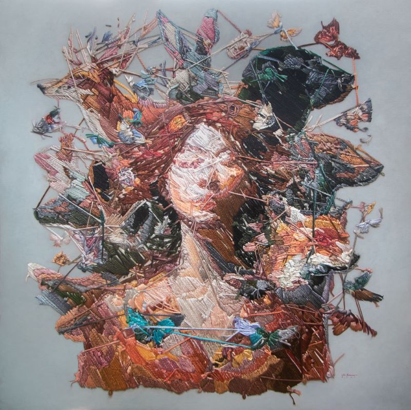 Beasts in Bloom, 2025; Oil on canvas / Image courtesy of  ONE EAST ASIA & Abi Dionisio