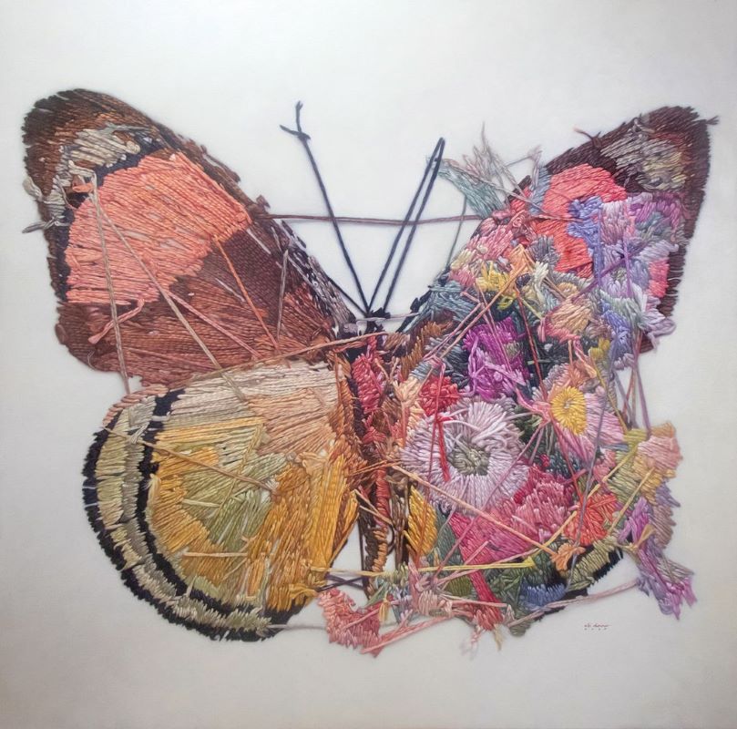 Pattern of Becoming, 2025; Oil on canvas / Image courtesy of  ONE EAST ASIA & Abi Dionisio